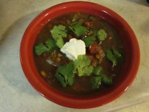 Bowl of Vegetarian Chili